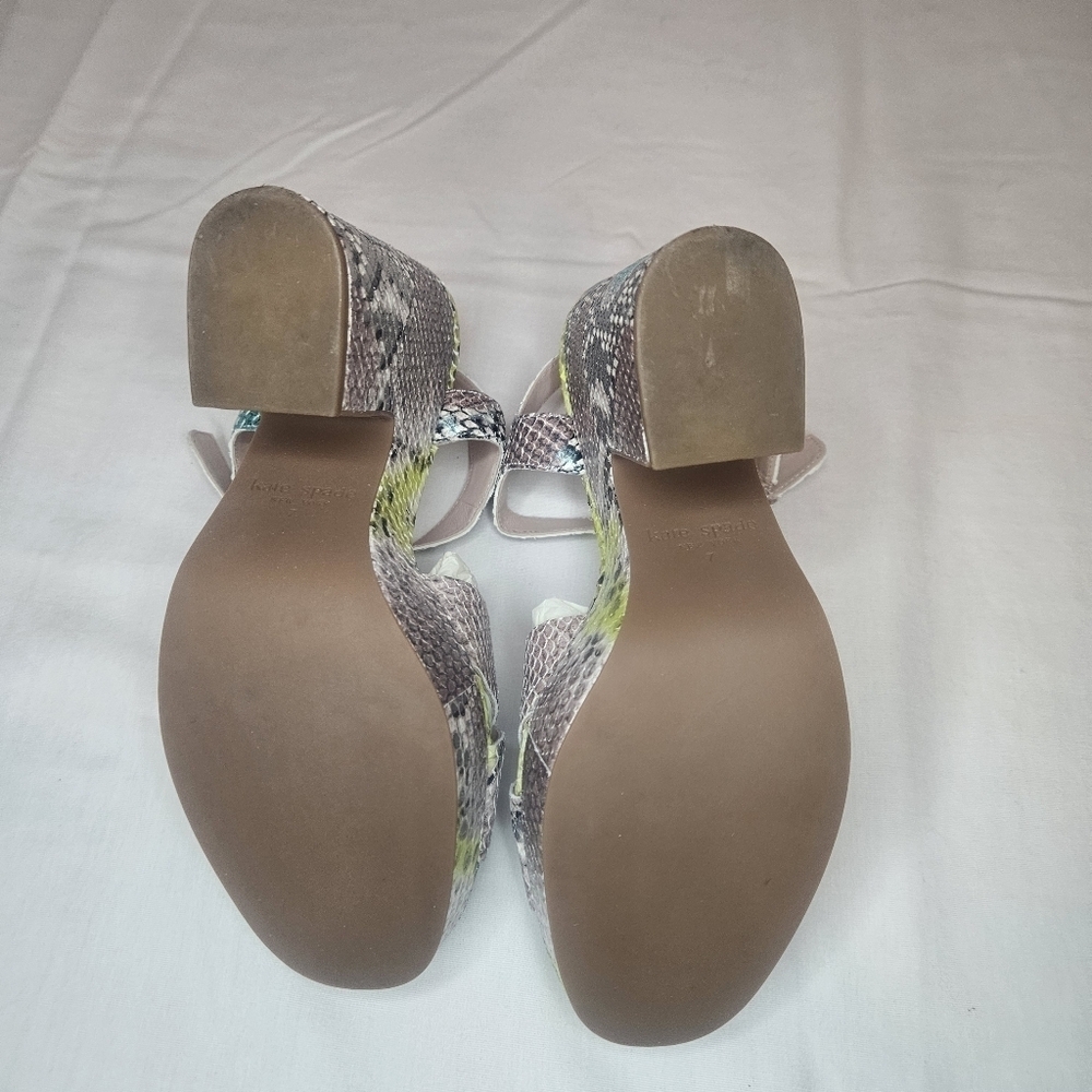 Kate Spade Grace Platform Sandals Lemon Sorbet NIB Retail $228 Sold Out - Picture 12 of 14
